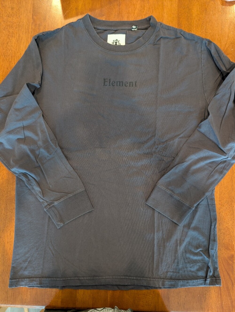 Element Skateboards Men's XL Gray Long Sleeve Crew Neck Mushroom Graphic Tee
